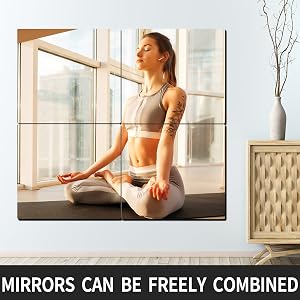 Real acrylic mirror for bedroom, door decoration, gym, bathroom