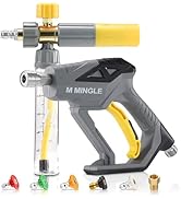 M MINGLE Concentrate Foam Cannon with Pressure Washer Gun, Ready-to-Use Mini Soap Cannon with 5 N...