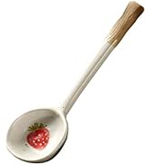 Ceramic Spoon Stirring Spoon Beautiful Spoon Coffee Spoons Chinese Soup Spoon Restaurant Spoon Si...