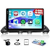 [4+64GB] Android 15 Car Radio Stereo for Mazda 3 Axela 2014-2019 with Wireless CarPlay Android Au...