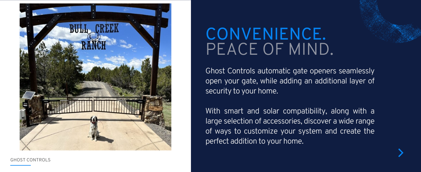 Convenience. Peace of Mind. Ghost Controls.