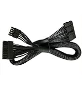 GinTai 18 PIN 10 PIN to 24 PIN Power Cable Adapter Sleeved Replacement for Corsair SF 450 SF 600 ...