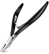 BALUCA Toenail Clippers Straight Blade for Thick Toenails and Ingrown Nails, Professional Stainle...