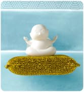 Peleg Design Yogi Sponge Holder, Cute Plastic Sponge Holder for Kitchen Sink with Suction Cup,Dis...