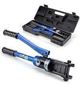 IBOSAD 16 Ton Hydraulic Cable Lug Crimper Crimping Tool Hydraulic Wire Crimper 8 AWG to 600 MCM E...