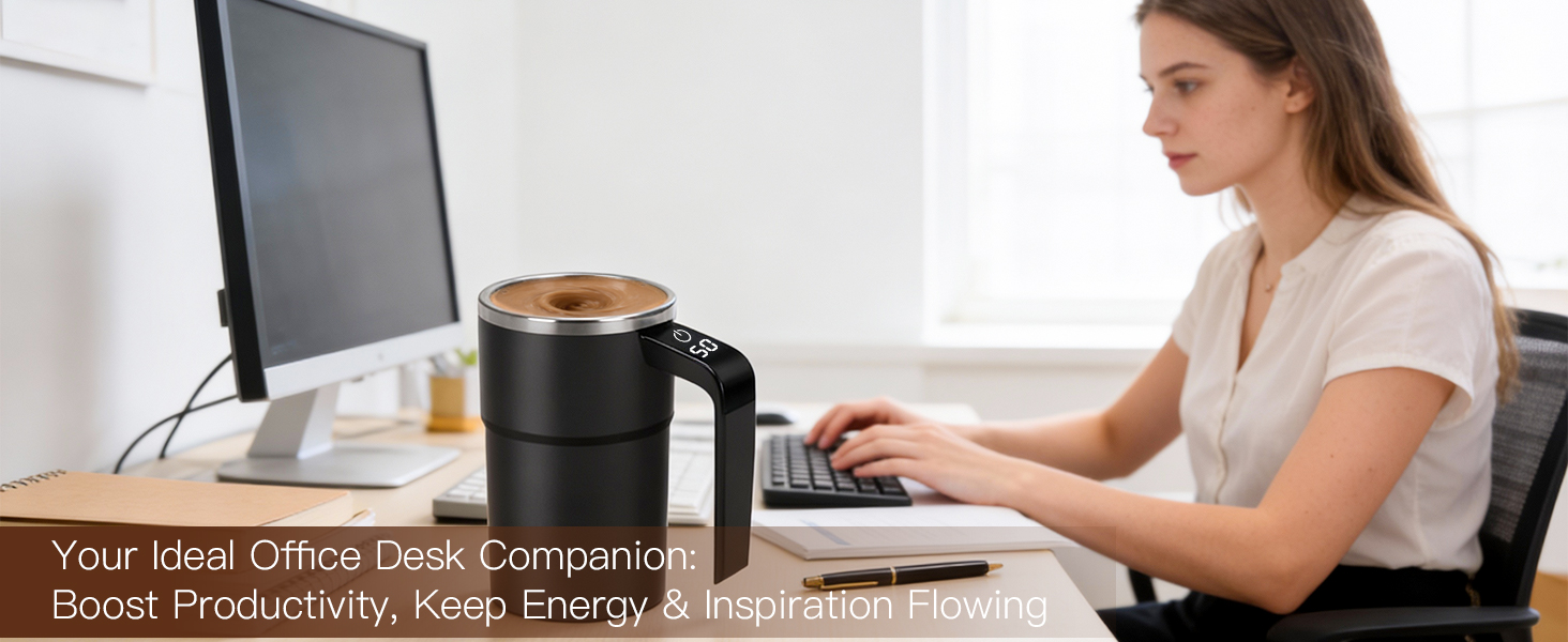 smart self stirring coffee mug