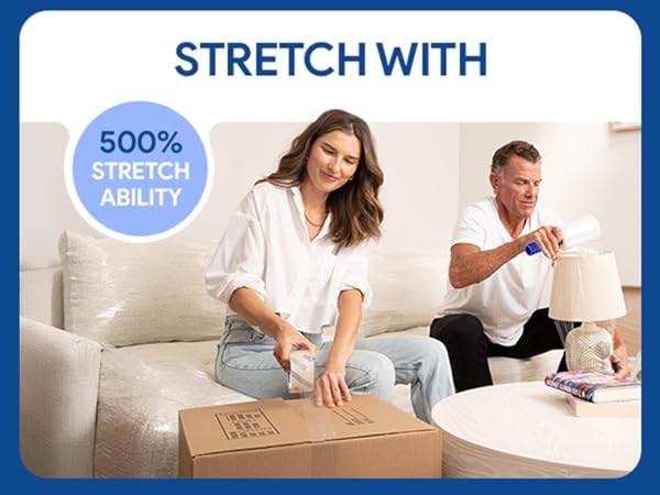 Moving boxes plastic film stretch wrap 1500 80 gauge 20 micron bubble wrap tape