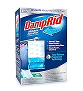 DampRid Pure Linen Hanging Moisture Absorber, 16 oz., 3 Count (Pack of 1) - Eliminates Musty Odor...