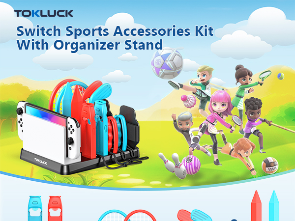 Switch Sports Accessories Kit With Organizer Stand