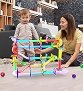 PicassoTiles 4pc Marbles for Magnetic Block Tiles Marble Run Race Track Magnet Building Tile Bloc...