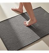 Bathroom Rugs Non Slip Washable, Super Absorbent Thin Bath Mat Small Quick Dry Low Pile Bathroom ...