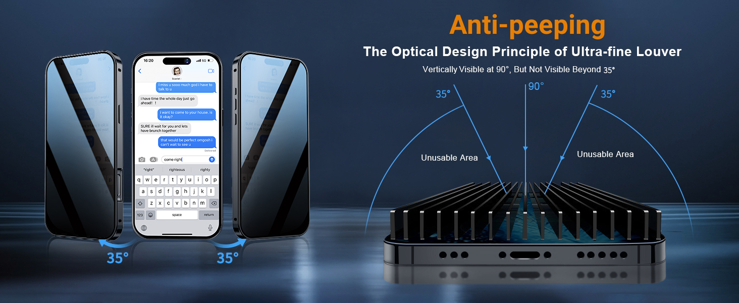 Magnetic Privacy Case for iPhone 17 Pro [Compatible with MagSafe]