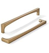 khtumeware 10 Pack Solid Handles 8-Inch(203mm) Champagne Bronze Cabinet Pulls,Heavy Duty for Kitc...