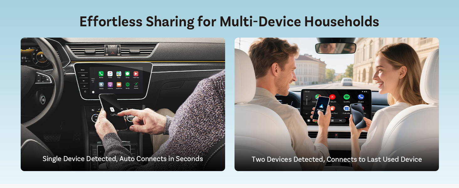2-in-1 Wireless CarPlay &amp;amp;amp; Android Auto Adapter