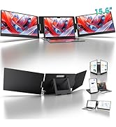 KYY 15.6" Laptop Screen Extender, 1080P FHD IPS Portable Monitor, One Cable USB-C Triple Monitor,...
