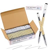 RIANCY Japanese Style 60 Pack Black Ballpoint Pens Bulk, 0.35mm Extra Fine Point, No Bleed No Sme...