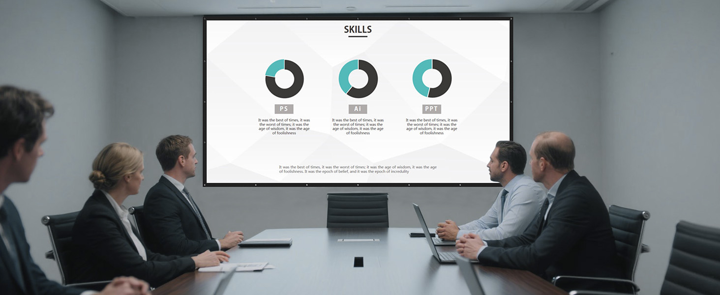 Projector Screen Black Backing