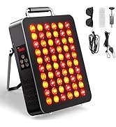 Red Light Therapy - Upgraded 6-CORE LED Chips Red Infrared Light Device, 60 LEDs with 3 Modes, Ti...
