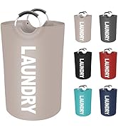 EpicTotes 75L Large Laundry Basket, Freestanding Waterproof Laundry Hamper, Collapsible Folding T...