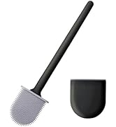 RV Toilet Bowl Brush, Toilet Brush Silicone Won't Damage Toilets, Wall Mounted Toilet Brush-Anti-...