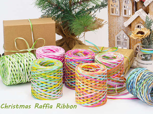 Christmas Raffia Ribbon