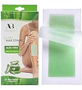 Amira Beauty Wax Strips Infused with Aloe Vera Pre Applied Ready to Use Hair Removal for Legs and...