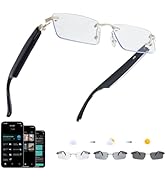 AI Translation Glasses, Bluetooth Eyeglasses with Real-Time Translator for 164 Languages, Photoch...