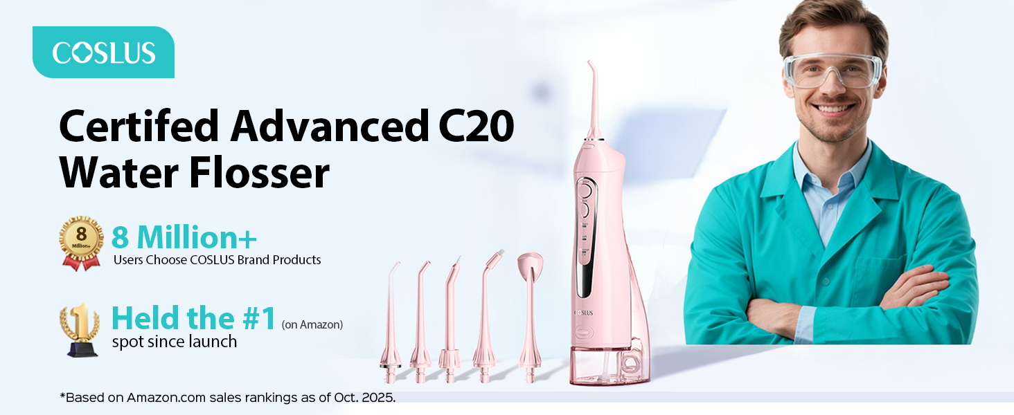 Selección de dientes dentales Flosser de agua COSLUS Water Dental Flosser Teeth Pick
