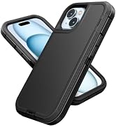 Jelanry Compatible with iPhone 15 Case Heavy Duty Protective Rugged Phone Case, Full Body Protect...