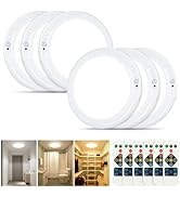 Rodalims Rechargeable Ceiling Light, No Wiring Battery Operated Ceiling Lights with Remote, Motio...