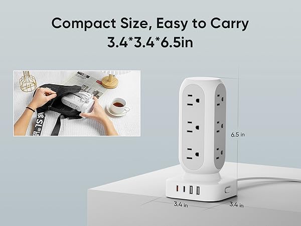 compact charging tower