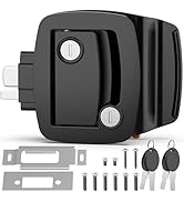 PAULINN RV Door Lock Replacement, Black 100% Metal Paddle Deadbolt Lock, IP67 Waterproof Camper D...