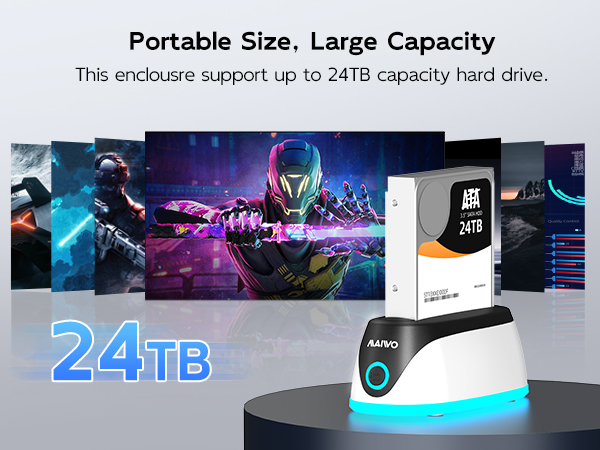2.5 inch 3.5 inch sata hard drive enclosure case reader holder external hard disk docking station