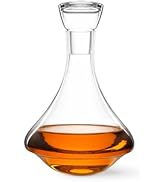 Final Touch Revolve Spinning &amp; Rotating Spirits Decanter - Swirling Motion, Anti-Tip Design, Lead...