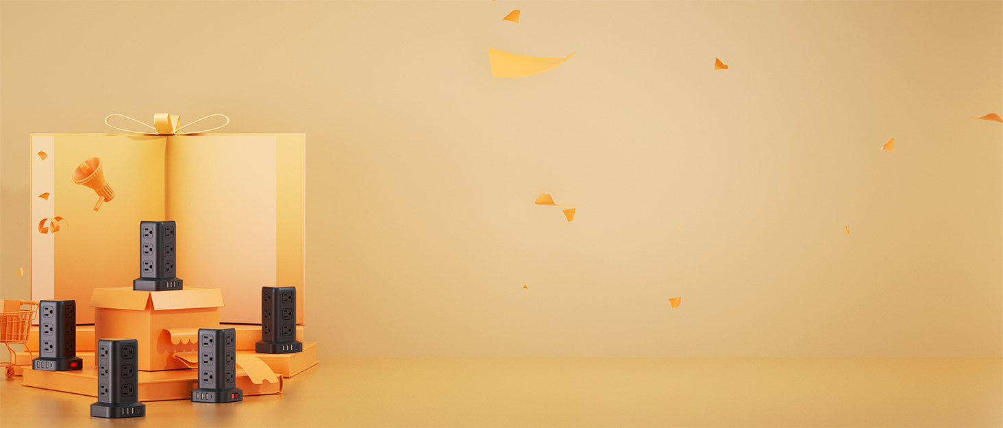 Extension Cord with Multiple Outlets