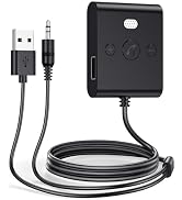 Bluetooth 5.4 AUX Car Adapter, [Enhanced Connection &amp; Noise Cancellation],Bluetooth car Music Rec...