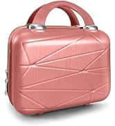 GigabitBest Hard-shell 12-inch makeup case (Pink)