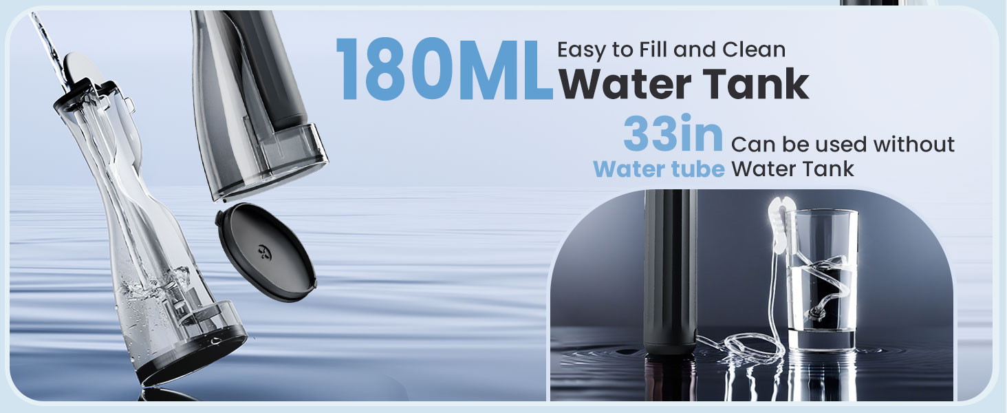 Portable Oral Care System with Integrated Water Tank