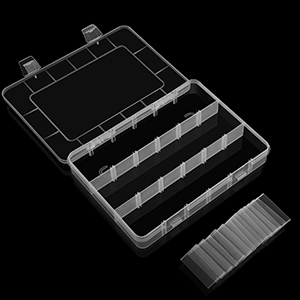 organizer box with 18 grids 