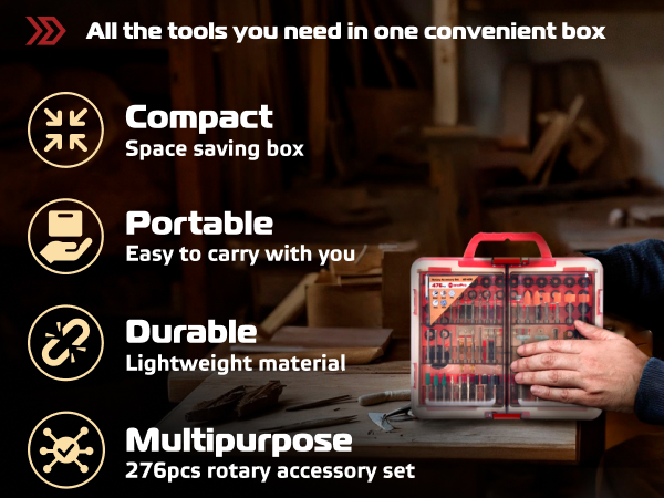 rotary tool accessories set