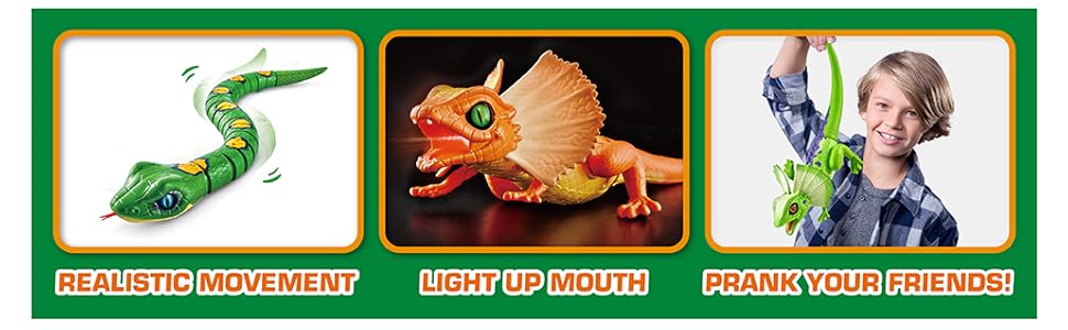 Robo Alive Lurking Lizard AND Snake Series 3