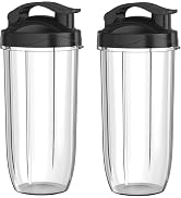 Savorfuze 2 PCS Max 700ML Replacement Cups For Countertop Blender Replacement Parts