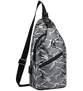 Sling Crossbody Backpack for Nintendo Switch/Lite/OLED, Portable Waterproof Shoulder Chest Carryi...