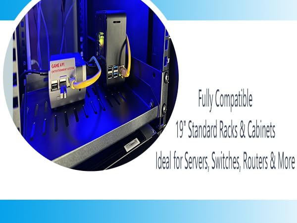 1U Disassembled Vented Cantilever Server Rack Mount Shelf