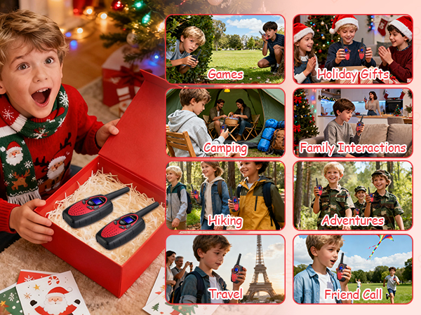 kids walkie talkies toys for boys age 8-12 birthday halloween christmas gifts for kids