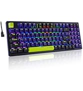 E-YOOSO Z-94 Mechanical Keyboard Rainbow Backlit, 94 Keys 90% Gaming Keyboards for Games and Offi...