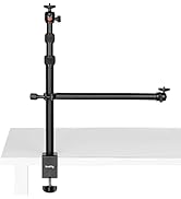 SmallRig Camera Desk Mount Table Stand with Magic Arm and 1/4" Ball Head, 13"-35.4" Adjustable Li...