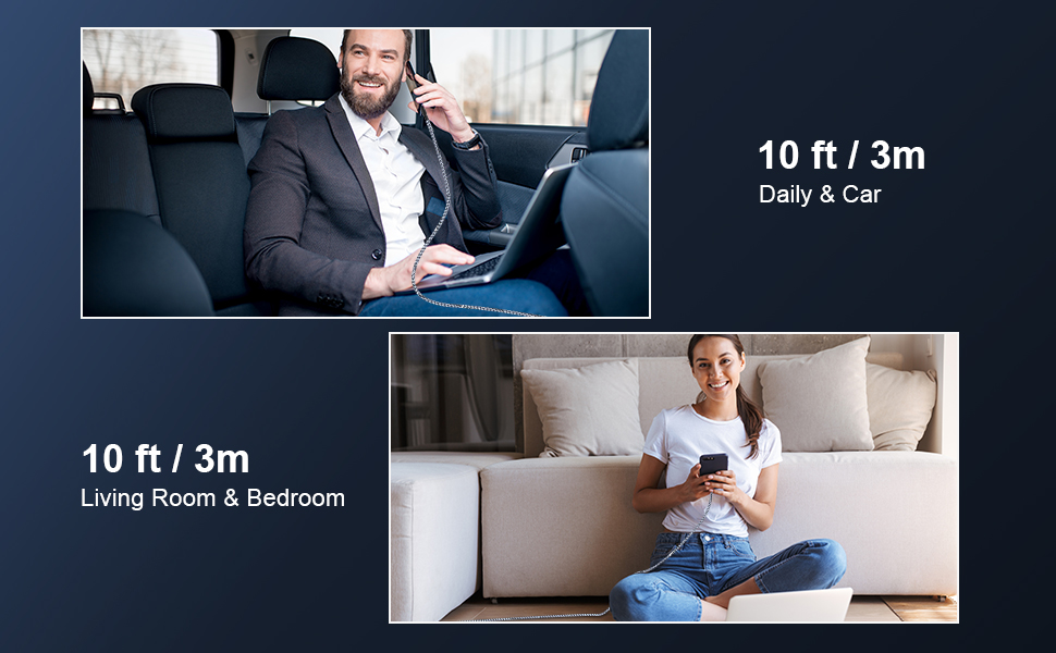 Long USB C Cord Type C Chargers 10FT 2Pack