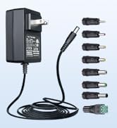 12V 3A Power Supply Adapter with 8 Tips, 3000mA 36W AC DC Switching Adapter, 12V 500mA 1A 1.5A 2A...