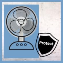 comfort zone portable table fan is designed to be sturdy and safe